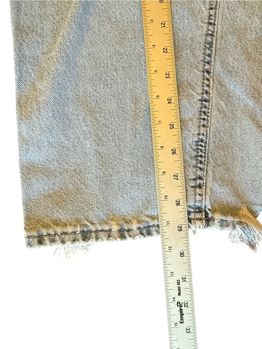 Empyre Relax Jeans Mens 36 Light Wash Baggy Wide Leg Skate Denim Y2K 100% Cotton